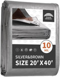 RAINDEWAY Tarps Heavy Duty Waterproof 20x40 Feet, 10Mil Multipurpose Large Tarp by RAINDEWAY