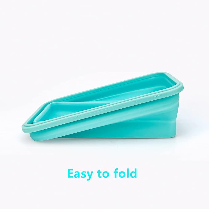 CARTINTS Large Collapsible Camping Food Containers, 1200ml Silicone Lunch - Image 5