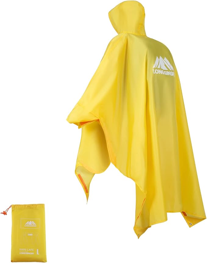 longsinger Rain Poncho for Adult, Waterproof Rain Poncho by longsinger