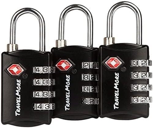 3 Pack TSA Luggage Locks with 4 Digit Combination – Heavy Duty Set Your Own - Image 2