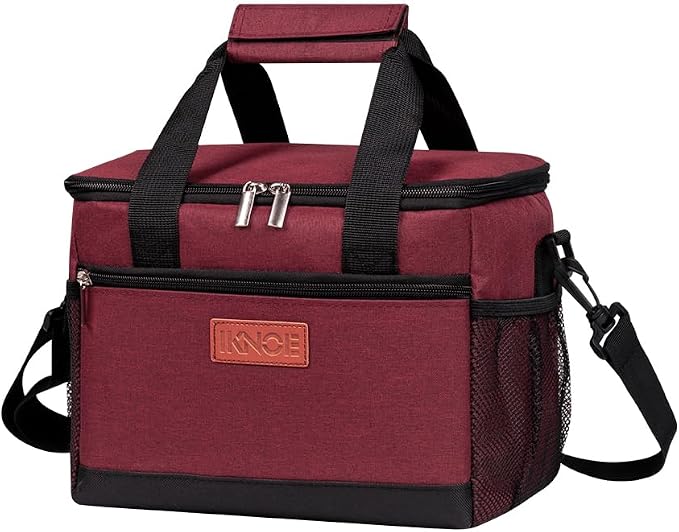 iknoe Large Foldable Cooler Bag, 8.5L Insulated Lunch Bag, Leakproof Lunch by Iknoe