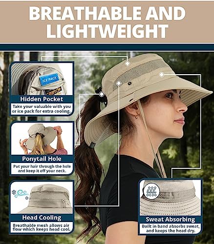 GearTOP Safari Sun Hat for Men and Sun Hats for Women UV Protection UPF 50+ - Image 4