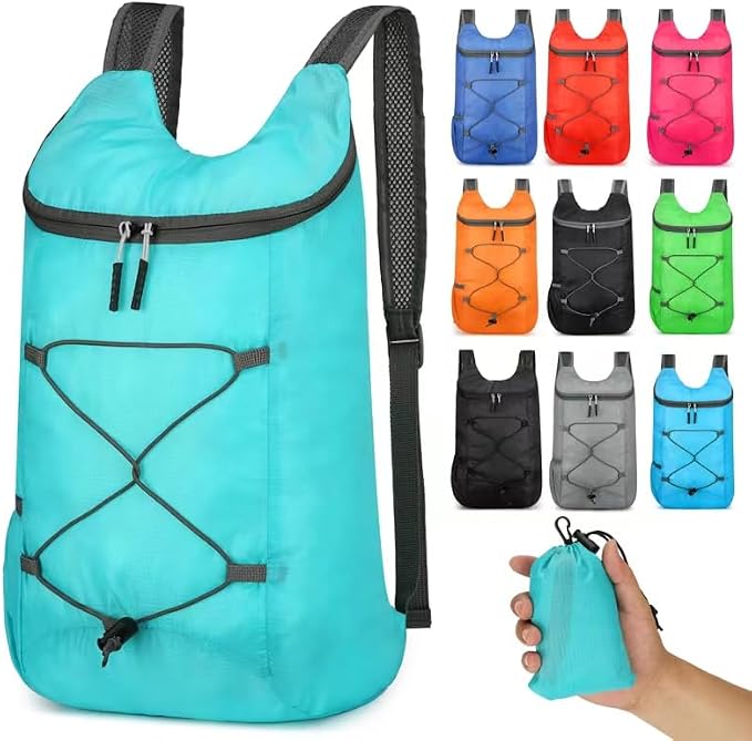 16L Hiking Daypack Lightweight Foldable Travel Backpack Water Repellent Camping - Image 8