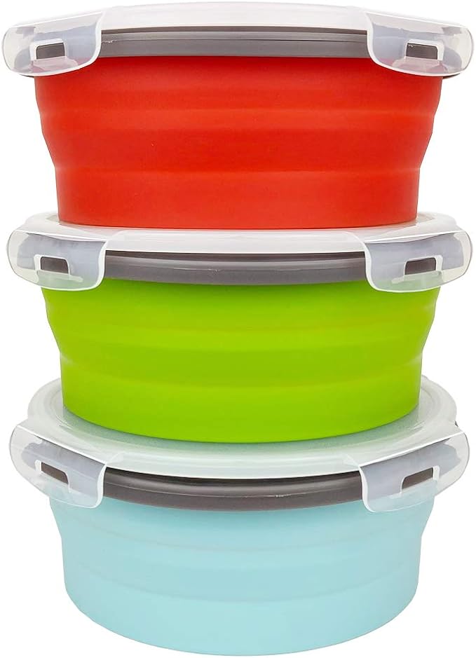 CARTINTS 1200ml Large Collapsible Food Containers Silicone Lunch Containers - Image 2