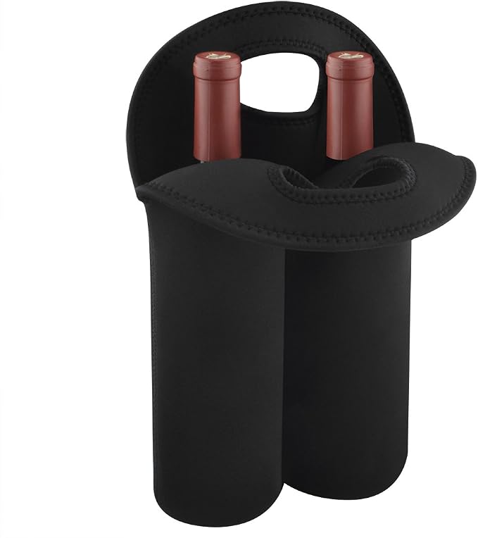 Linkidea Wine Travel Carrier & Cooler Bag, Wine Carrying Tote Picnic Cooler by Linkidea