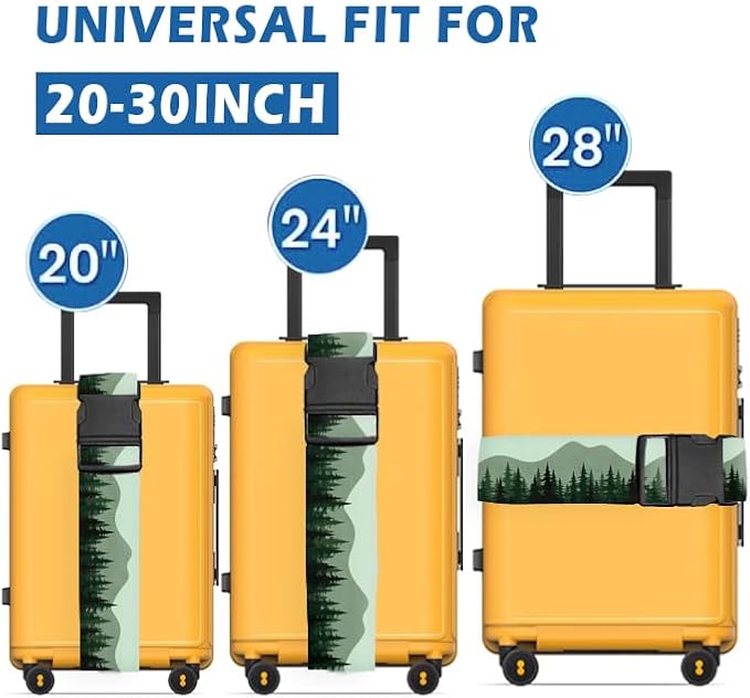 Luggage Straps for Suitcases Travel Belt Accessories, Cute Suitcase Strap - Image 3