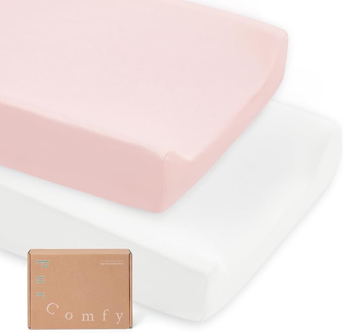 PurComfy Supersoft Diaper Changing Pad Covers, Hypoallergenic Stretchy Changing by PurComfy