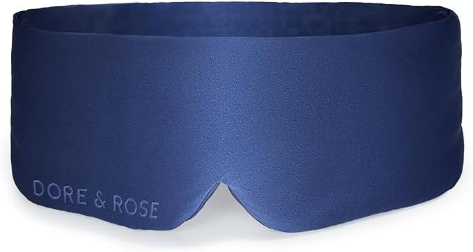 Dore & Rose Deep Sleep Mask Light Blocking, 23 Momme Mulberry Silk Eye Mask by DoreRose