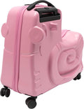 CNCEST 20" Kid's Ride-on Travel Suitcase, Rolling Luggage by CNCEST