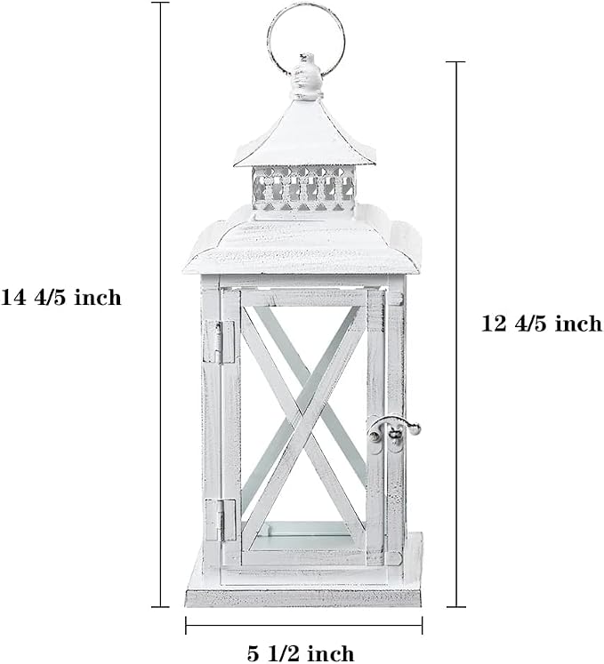 DECORKEY Lantern Decorative Indoor & Outdoor, Large Square Hanging Spring Home - Image 5