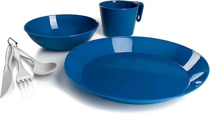 GSI Outdoors Cascadian 1 Person Table Set I 6-Piece Camping, Backpacking Mess by GSIOutdoors