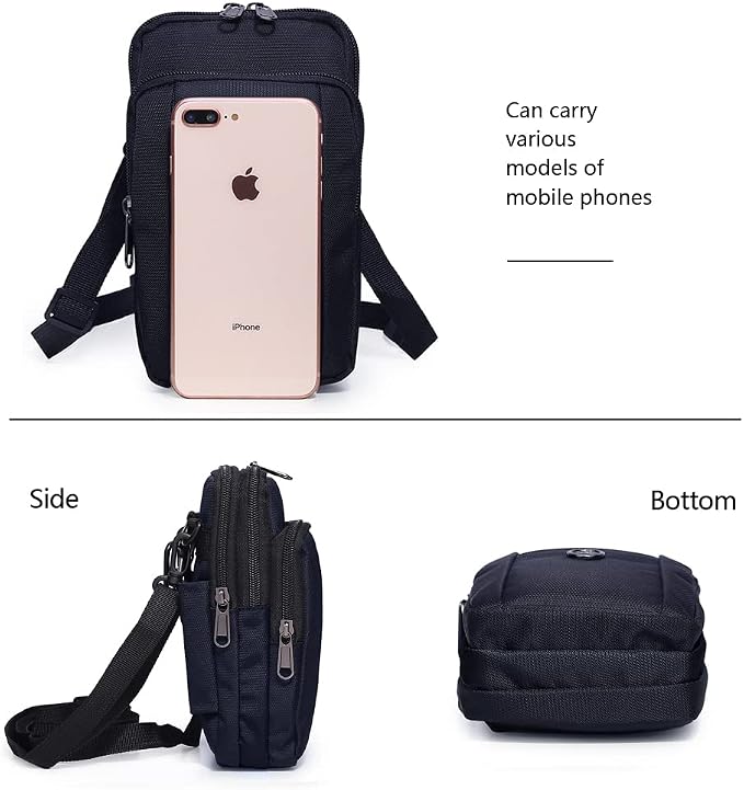 Senient Wolf Waterproof Nylon Multifunctional Phone Crossbody Bag - Image 3