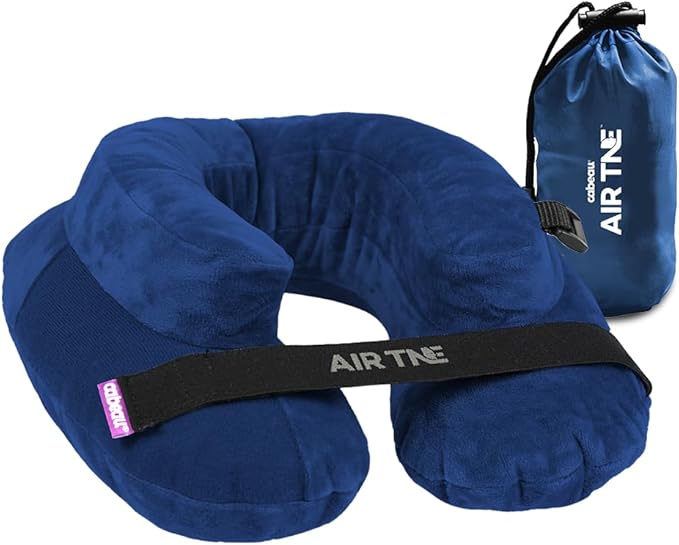 Cabeau Inflatable Travel Pillow – Air TNE – Adjustable, Lightweight, and by Cabeau