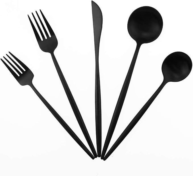 Gugrida 20-Piece 18/10 Stainless Steel Flatware Silverware, Luxury Dinnerware - Image 8