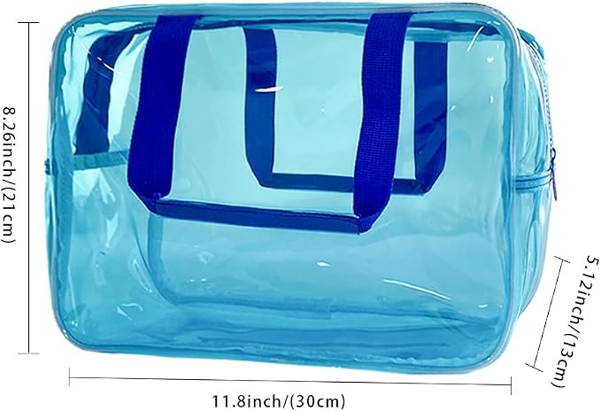 Travel Clear Cosmetic Bag, Toiletry Carry Pouch Makeup Artist Bag, Waterproof - Image 2