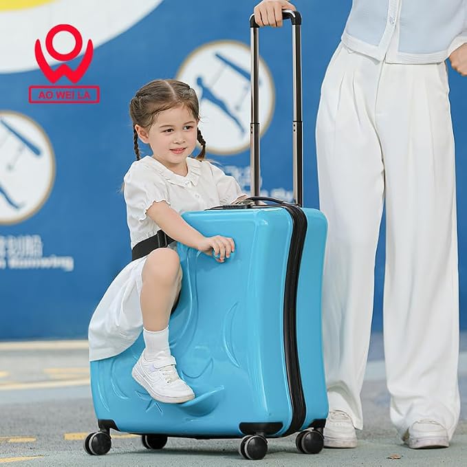 AO WEI LA OW Duffel Bag for Kids Ride-On Suitcase Carry-On Luggage - Image 4