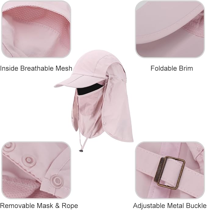 Foldable Sun Cap, Fishing Hats, UPF 50+ Protection Caps - Image 2