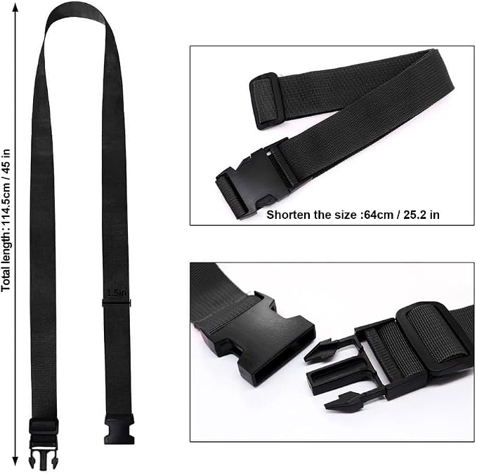 Luggage Straps for Suitcases TSA Approved, Travel Accessories to Connect Two - Image 6