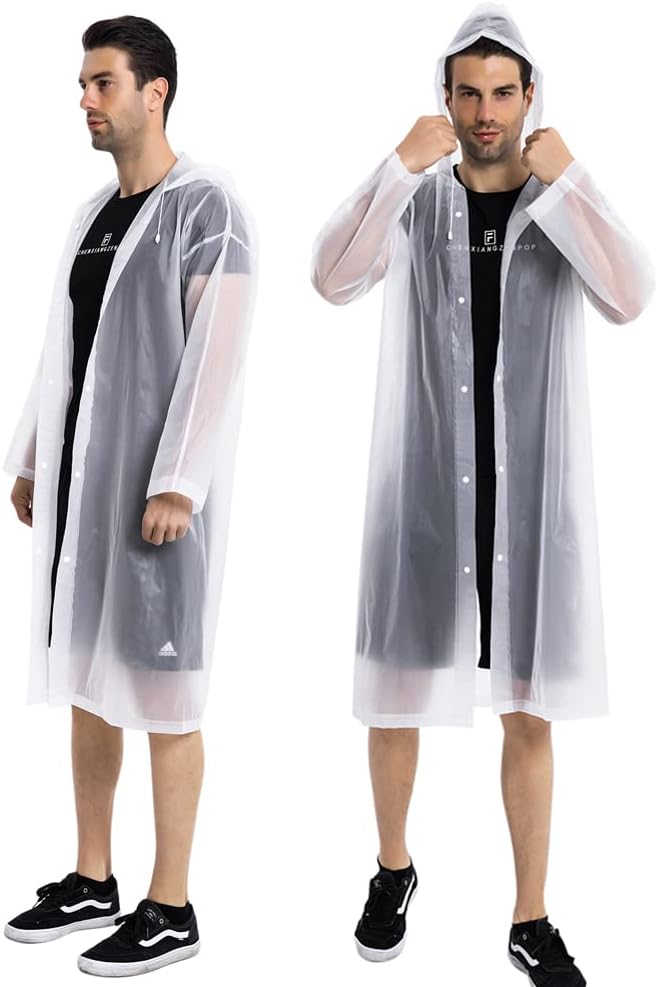 Rain Coats - Reusable EVA Rain Ponchos - Image 2