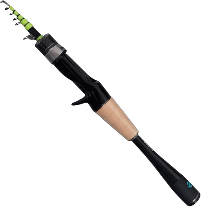 PURELURE Telescopic Fishing Rod Ultralight or Light, Carbon Fiber Rod Spinning by PURELUREOutdoor