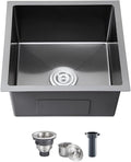 Black 18 inch Undermount Kitchen Sink by DROPINKITCHENSINK