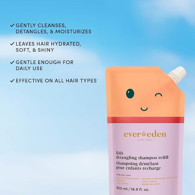 Evereden Kids Shampoo Refill, 16.9 fl oz | Detangling, Non-Toxic Ingredients | - Image 4