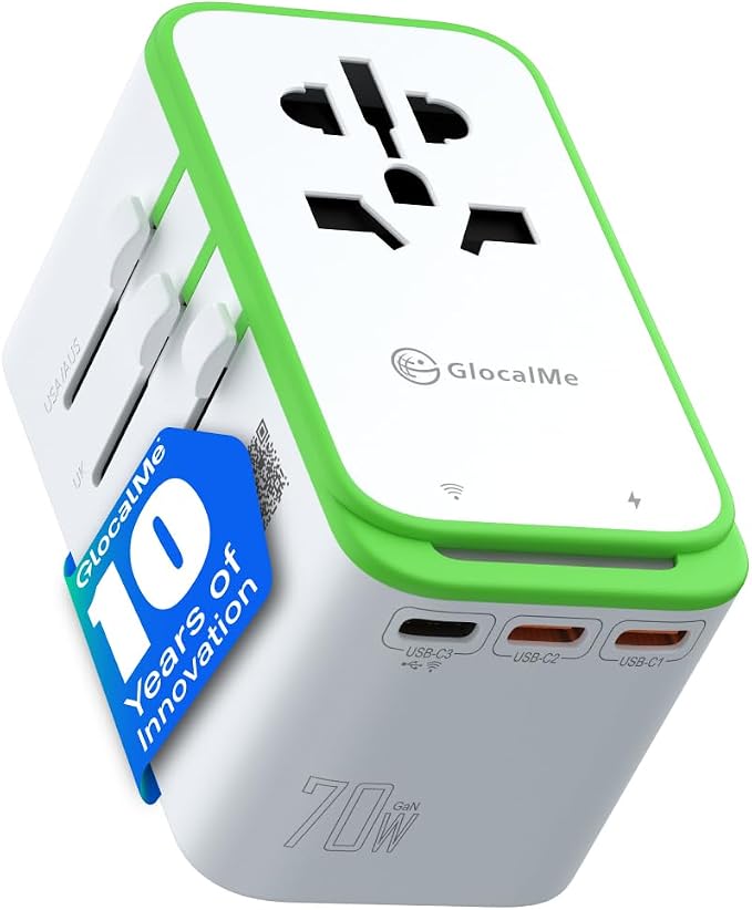 GlocalMe RoamPlug Universal Travel Adapter by TheGlobalLeaderinMobileHotspotSolution