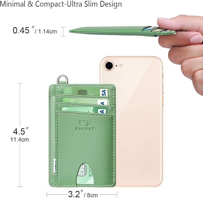 FurArt Slim Minimalist Wallet, Front Pocket Wallets, RFID Blocking, Credit Card - Image 7