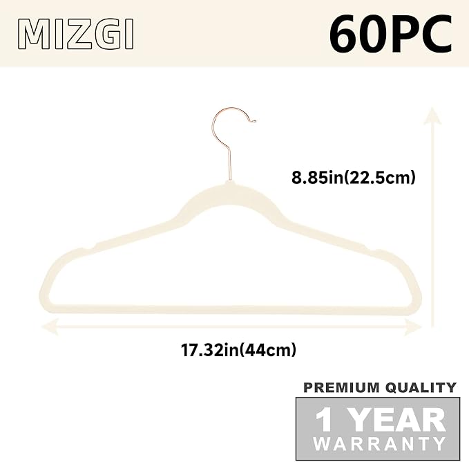 MIZGI Premium Velvet Hangers Heavy Duty - Image 6
