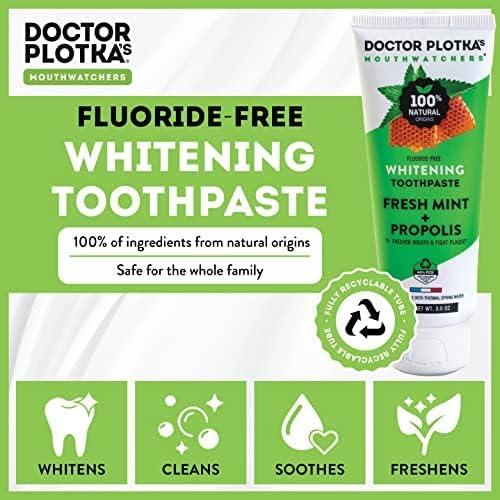 MOUTHWATCHERS Whitening Fluoride Free Naturally Sourced Toothpaste, 3 oz Tube - Image 5
