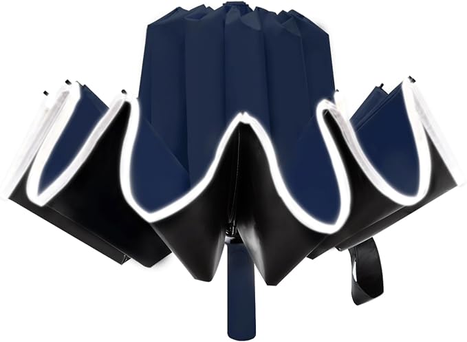 Large Double-Ribs Umbrella Automatic Folding Umbrella by Lantusire