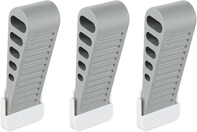 JQK Rubber Door Stopper Wedge, Wooden Floor, DSB61-GY-P3 by Homeimprovement