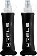 Folding Soft Flask Portable Collapsible Running Lightweight Water Bottle by WRELS