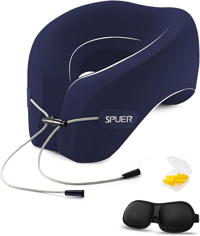 Travel Pillows for Airplanes, Neck Pillow Airplane, Airplane Travel Accessories by SPUER