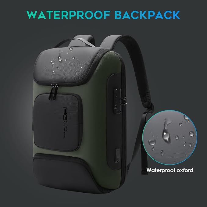 BANGE Business Backpack with USB Charging Port, Anti Theft Laptop Backpacks Fit - Image 7