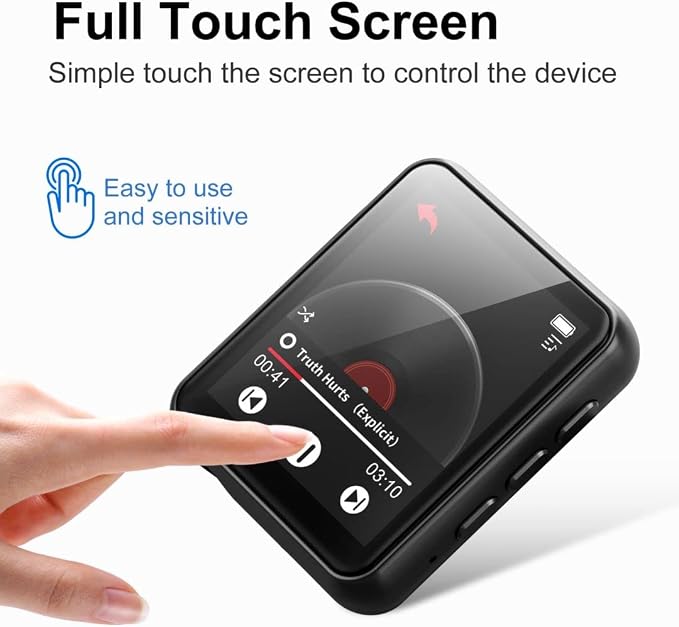 64GB MP3 Player Bluetooth 5.3 Touch Screen Music Player Portable mp3 Player - Image 4