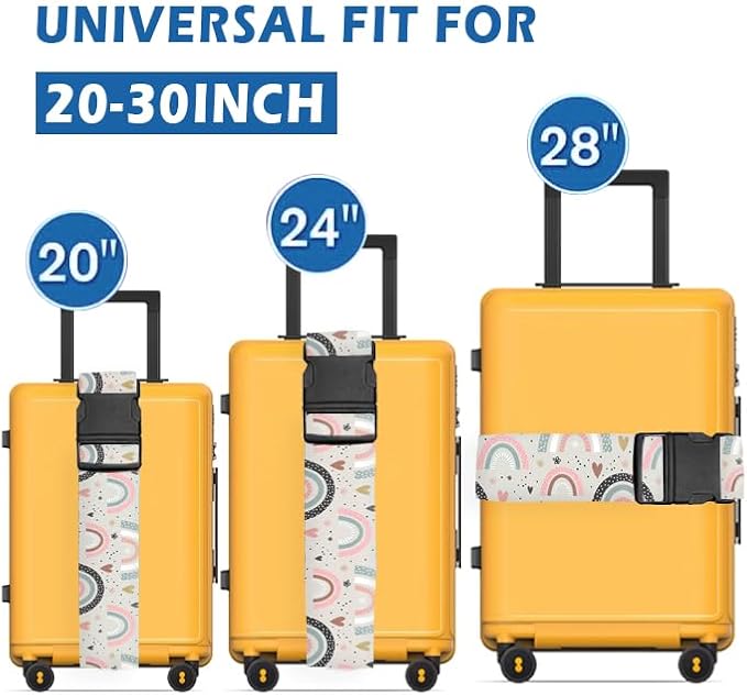 Luggage Straps for Suitcases Travel Belt Accessories, Cute Suitcase Strap - Image 2