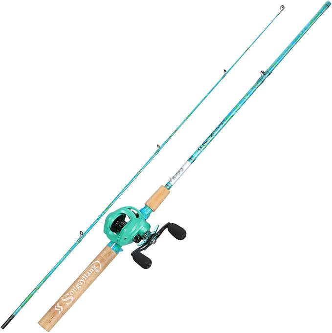 Sougayilang Fishing Rod and Reel Combo, 2-Piece 5-Foot 6-Inch Graphite & by Sougayilang