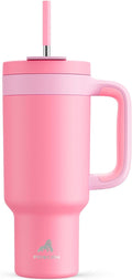 POWCAN 40 oz Tumbler with Handle, 2-in-1 Straw and Sip Lid, Dishwasher Safe by POWCAN