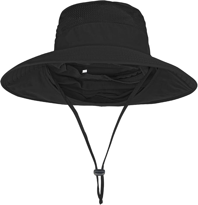Sun Hats for Men Women Fishing Hat UPF 50+ Breathable Wide Brim Bucket Hats - Image 2