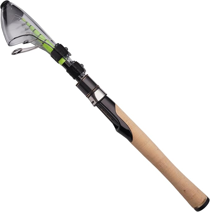 PURELURE Fishing Rod Telescopic, Carbon Fiber Spinning Casting Travel Rod by PURELUREOutdoor
