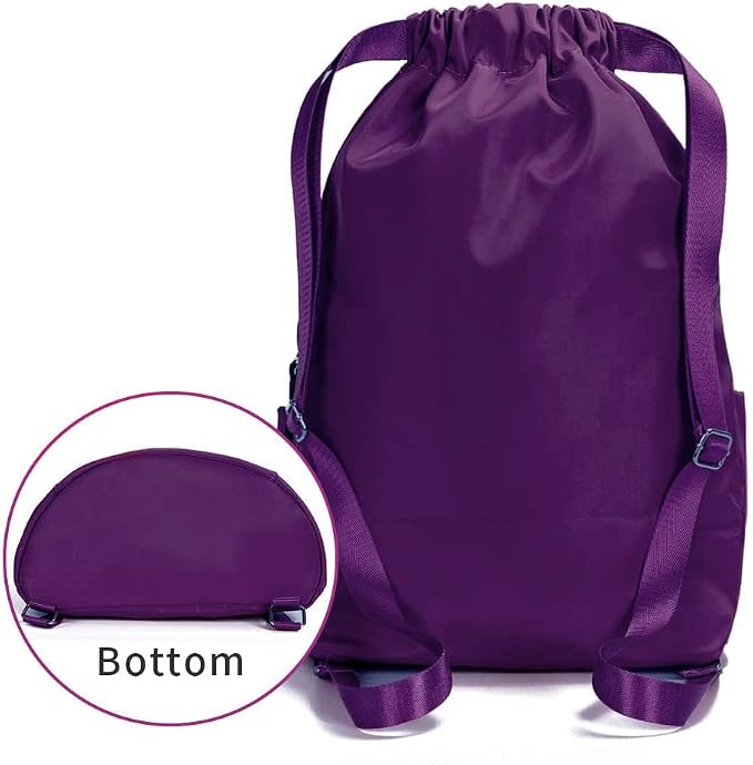 ZOORON Waterproof Drawstring Gym Backpack Bag - Image 2