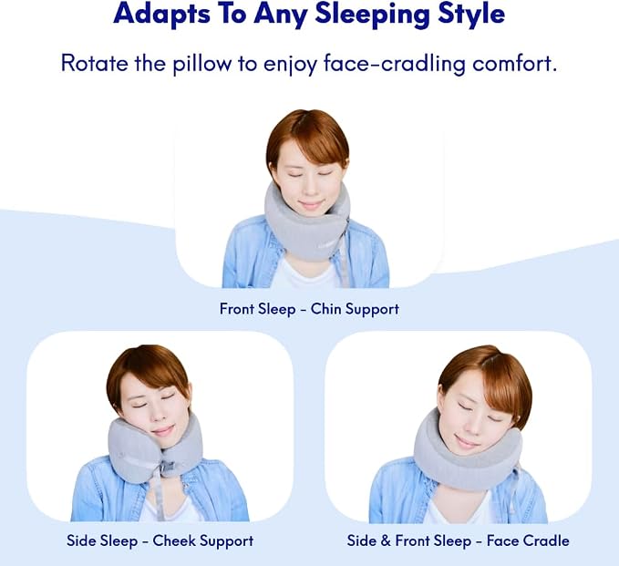 C CUSHION LAB Travel Pillow, Award-Winning Patented Ergonomic Design - Image 3