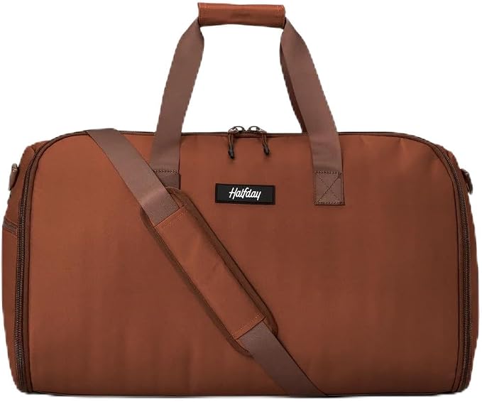 Halfday Convertible 2-in-1 Garment Duffel Weekender Bag 45L | Wrinkle-Free by HalfdayTravel