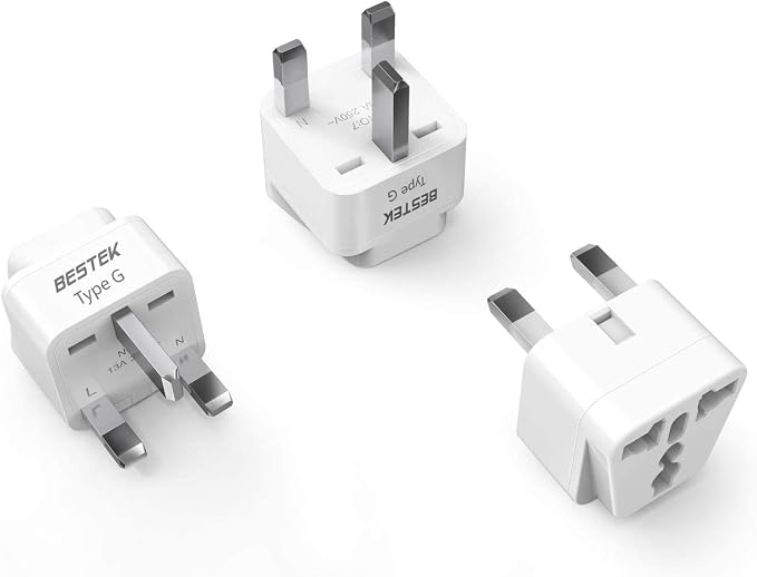 BESTEK UK Travel Plug Adapter Set, Grounded Universal Power Plug Adapter by BESTEK