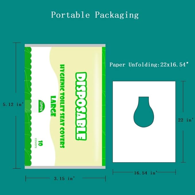 Toilet Seat Cover Paper Flushable ，Thickening, Enlarging- Flushable - Image 6