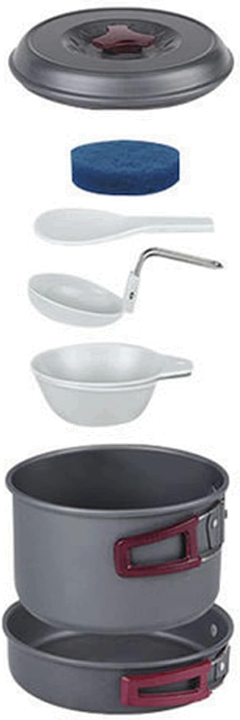 Bulin 24/13/11/8/4 PCS Camping Cookware Mess Kit Lightweight Backpacking - Image 8