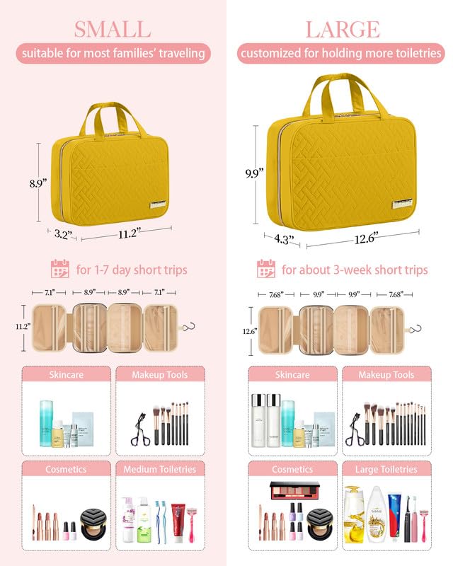 HOTOR Travel Toiletry Bag w/Hanging Hook - Image 3