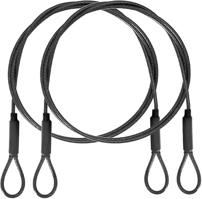 3.3mm Outdoor Travel Stainless Steel Security Cable-3ft Luggage Lock Safety by MiMetty