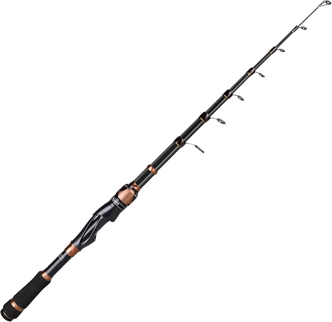 PLUSINNO Fishing Rod and Reel Combos, Bronze Warrior Toray 24-Ton Carbon Matrix by PLUSINNO